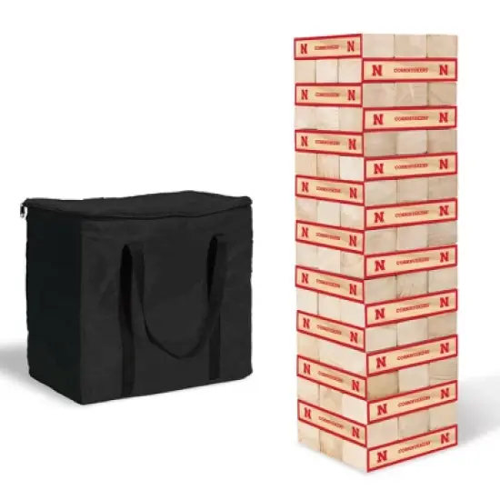 NCAA Nebraska Cornhuskers Giant Wooden Tumbling Tower image {7}