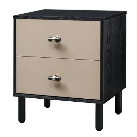 Audrey 2 Drawer Nightstand - Sango image {8}
