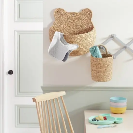 Small Hanging Woven Basket with One Handle - Cloud Island&trade; image {1}