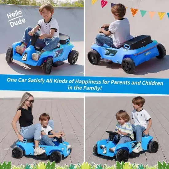 24V 2 Seaters Kids Ride On Car Toy with Remote Control for Parents and Kids, Max Load 200LBS, for Child Toddlers image {2}