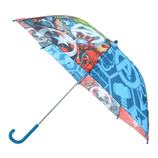 Textiel Trade Kid's Auto Open Marvel Avengers Stick Umbrella image {1}