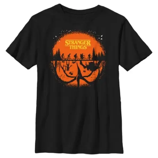 Boy's Stranger Things Two Planes Collide T-Shirt image {4}