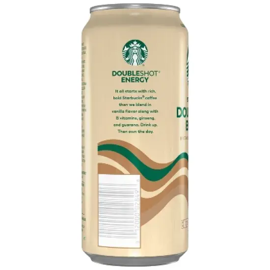 Starbucks Doubleshot Energy Vanilla Fortified Energy Coffee Drink - 15 fl oz Can image {1}