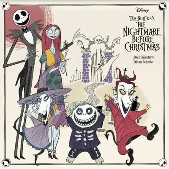 Disney 2026 Nightmare Before Christmas Collector's 12.63"x12.63" Edition Calendar image {2}