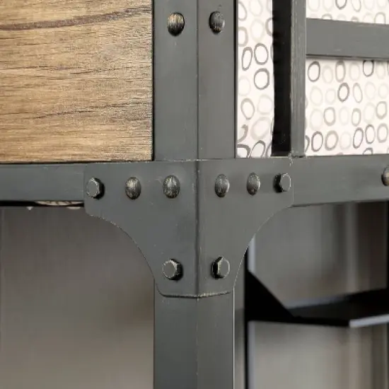 Twin Navii Industrial Loft Bed Black - HOMES: Inside + Out image {4}