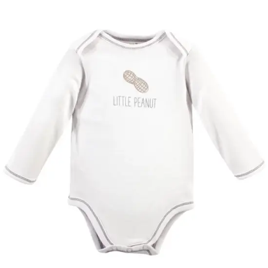 Touched by Nature Organic Cotton Long-Sleeve Bodysuits 5pk, Marching Elephant image {2}