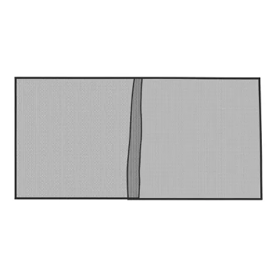 Nature Spring Magnetic 2-Car Garage Door Screen - Black image {3}