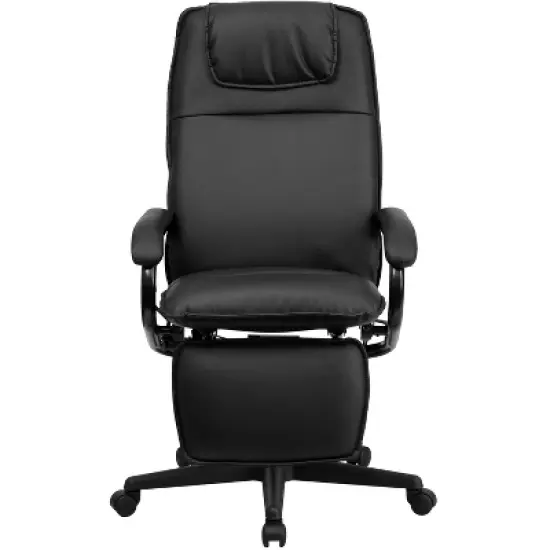 Flash Furniture High Back LeatherSoft Executive Reclining Ergonomic Swivel Office Chair with Arms image {10}