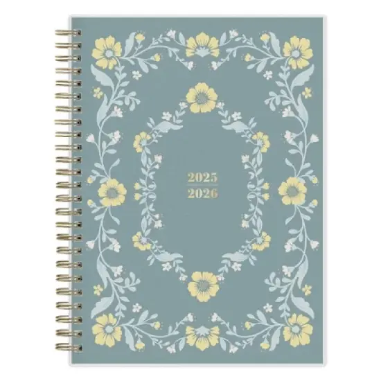 Blue Sky 5.875"x8.625" 2025-2026 Weekly/Monthly Wirebound Planner Smooth Frosted Sammie Green image {12}