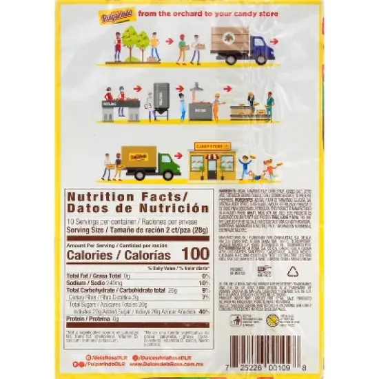 De La Rosa Pulparindo Regular Display Candy - 10oz/20ct image {2}