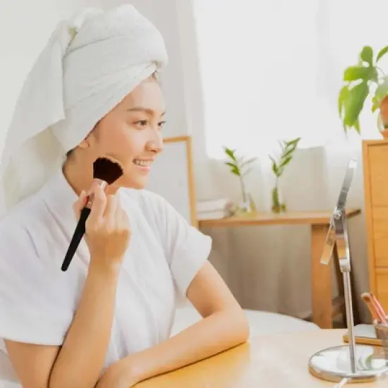 Pursonic 5 Pcs Studio Makeup Brush Set (Black) image {3}