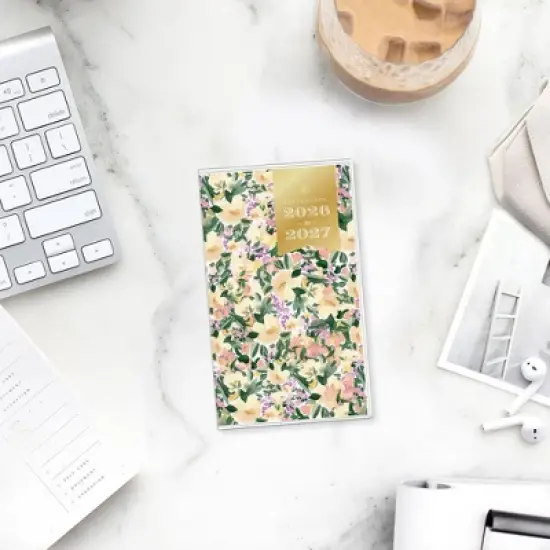 Blue Sky Day Designer Monthly Planning Calendar 3.625"x6.125" Marjorie Floral Clear image {1}