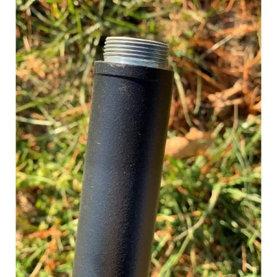 JCs Wildlife Blue and Gray Large Fly Thru Bird Feeder with Universal Mounting Pole Kit - Holds 8 Cups of Seed image {5}