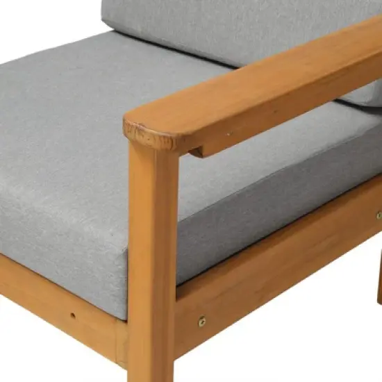 Karl Home Patio 5-Piece Wood Sectional Sofa Set image {4}