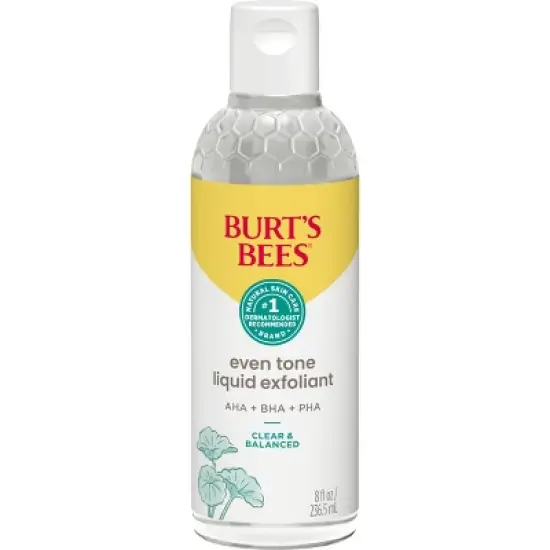 Burt&rsquo;s Bees Clear and Balanced Even Tone Liquid Face Exfoliator - 8 fl oz image {1}