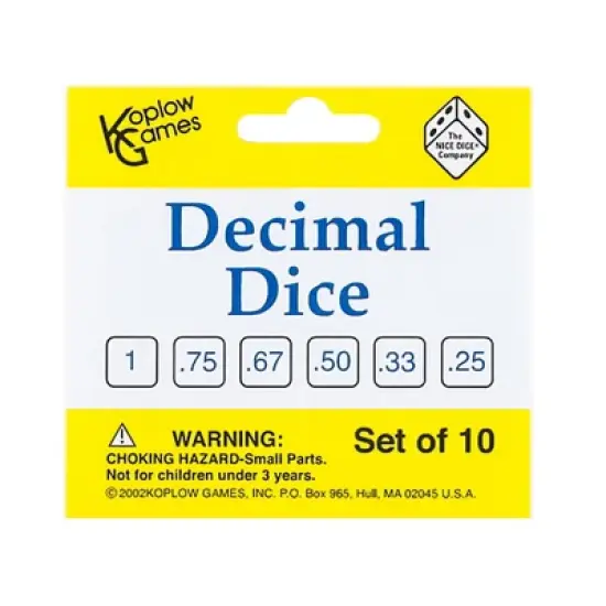 Koplow Games Decimal Dice Set, 10 Per Pack, 3 Packs image {2}