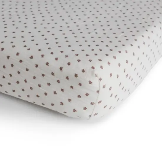 Mushie Extra Soft Muslin Crib Fitted Sheet image {13}