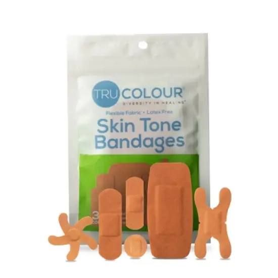 TruColour Skin Tone Shade Adhesive Bandages, Olive image {6}
