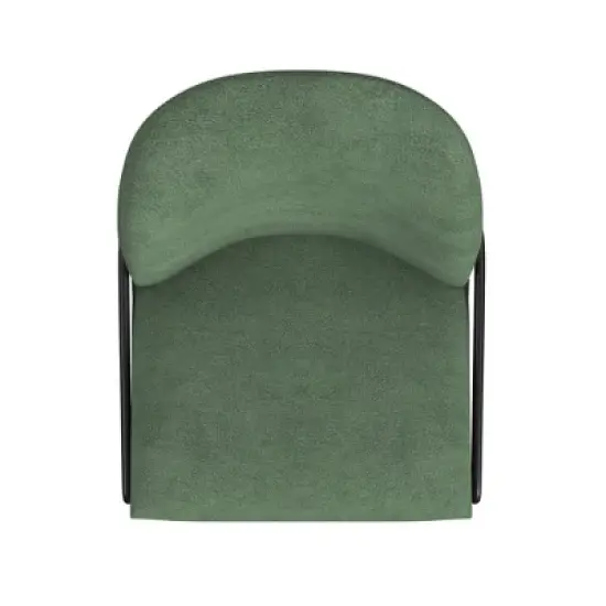 Modern Metal Dining Chair Velvet - HomePop image {4}