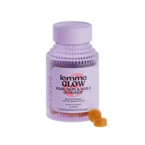 Lemme Glow Collagen Hair Skin & Nails Gummies - 60ct image {6}