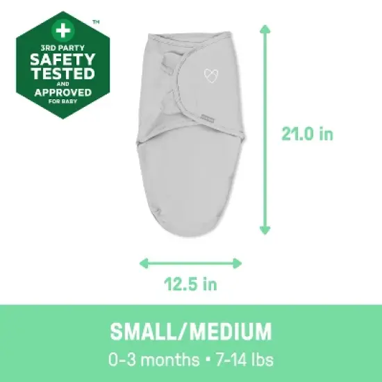 SwaddleMe by Ingenuity Original Swaddle - 0-3 Months - 2pk image {3}