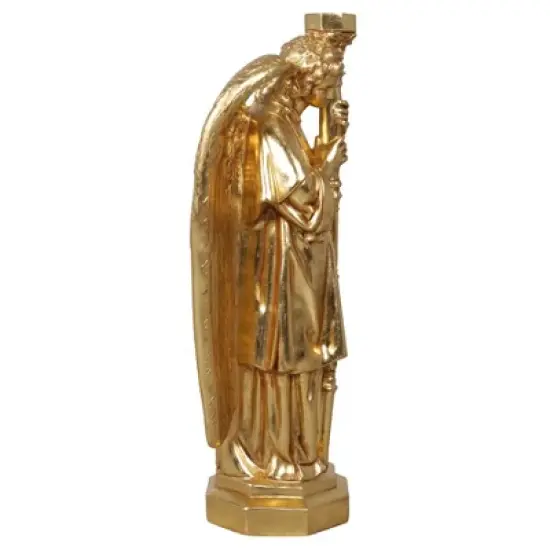 Design Toscano Padova Golden Guardian Angel Sculpture: Left, gold image {3}