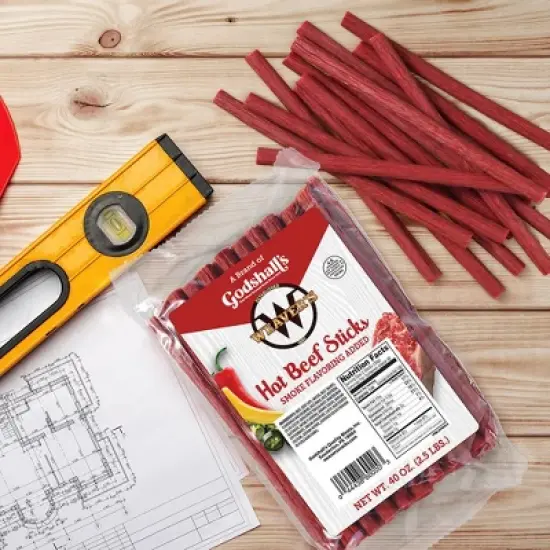 Weavers Hot Beef Sticks 40oz Bag image {2}