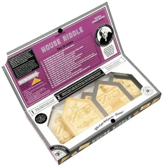 Professor Puzzle USA, Inc. Einsteins House Riddle 3D Brain Teaser Puzzle image {1}