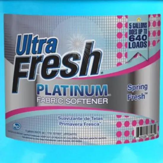 Ultra Fresh Platinum 5 Gallon Scented Fabric Softener Liquid with Pump for Easy Dispensing for Up to 640 Laundry Loads image {5}
