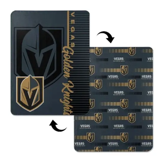 NHL Vegas Golden Knights Double Sided Cloud Throw Blanket image {2}