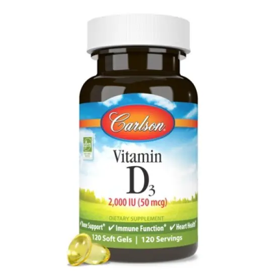 Carlson - Vitamin D3, 2000 IU (50 mcg), Cholecalciferol, Immune Support image {3}