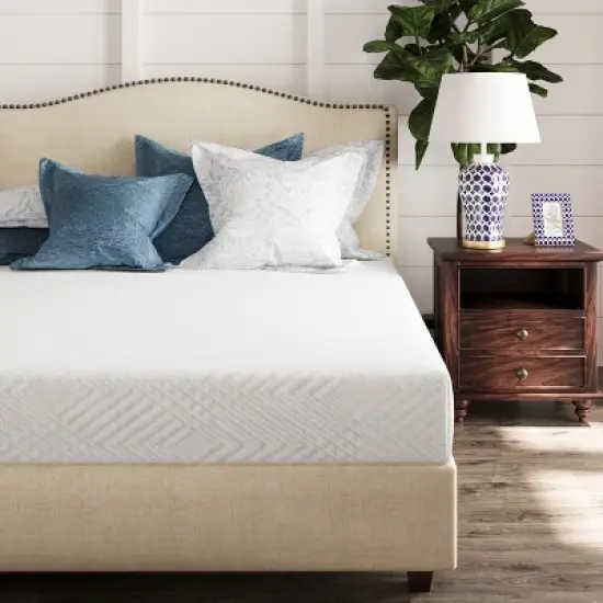 Ego White 8" Medium Gel Green Tea AeroFusion Memory Foam Mattress image {2}