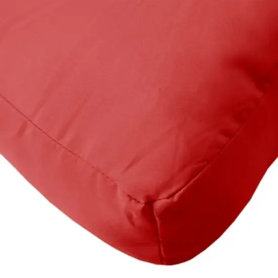 vidaXL Chair Cushion Water Repellent Pallet Cushion Seat Pad Oxford Fabric - Red Corner Sofa image {7}