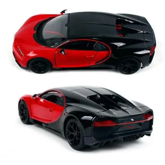 Bugatti Chiron Sport "16" Red and Black "Special Edition" 1/24 Diecast Model Car by Maisto image {3}