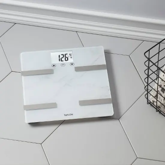 Taylor BIA Weight Tracking Digital Scale - Marble Design image {3}