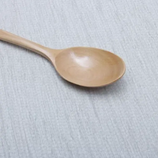 Unique Bargains Kitchen Wooden Soup Spoons for Eating Mixing Stirring Cooking 7.1" Long 1 Pc image {5}