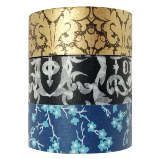 Wrapables Enchantment Japanese Washi Masking Tape (Set of 3) image {1}