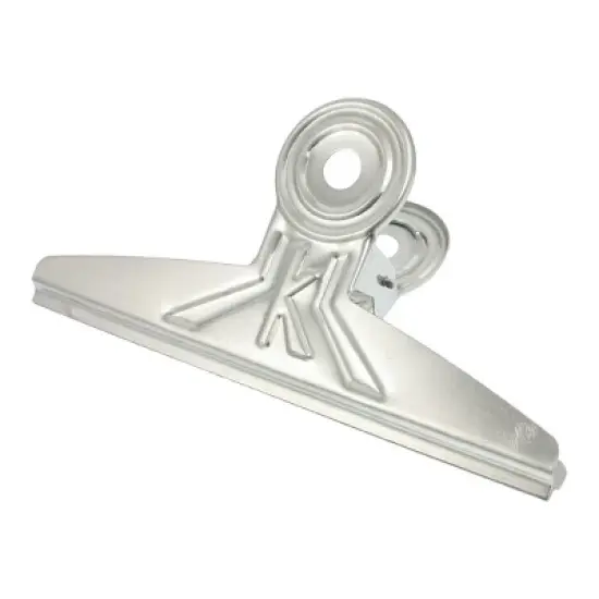 Unique Bargains Smooth Surface Spring-Loaded Design Steel Production File Ticket Organizer Clamp Clips 7.9 Inch image {5}