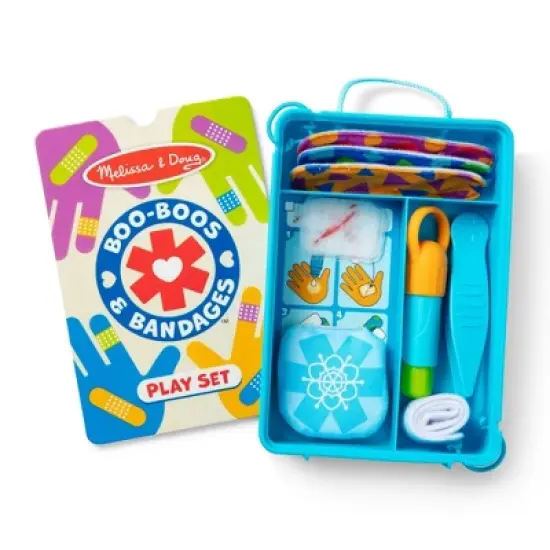 Melissa & Doug Boo-Boos & Bandages Reusable First Aid Pretend Play Set: Creativity Focus with Medical Accessories image {9}