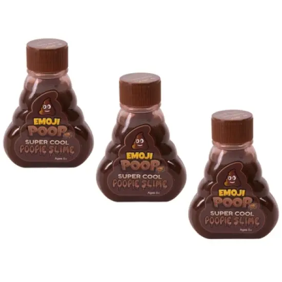 Super Cool Slime: Emoji Poop Pack Of 3 - 5oz Bottles image {7}