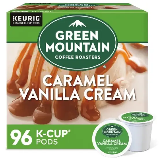 Green Mountain Caramel Vanilla Cream Flavored Keurig K-Cup Light Roast Coffee Pods image {17}