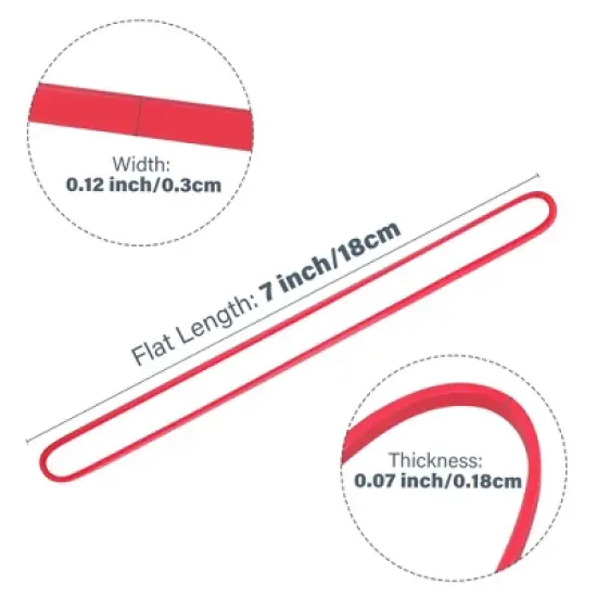 LotFancy 170 Pcs Large Rubber Bands, 7.2" Long Rubber Bands for Office Supplies, Home and Kitchen image {2}