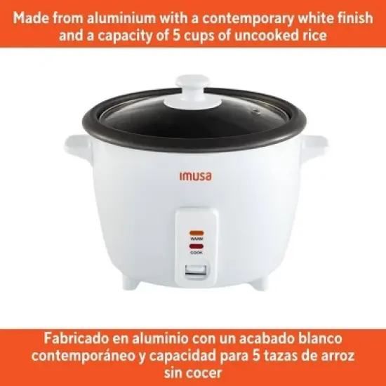IMUSA 5 Cup Rice Cooker White image {6}