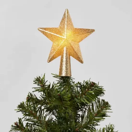 Mini Star Christmas Treetop LED Lights with Battery Pack 26in Lead in Wire - Wondershop&trade; image {3}