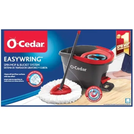 O-Cedar EasyWring Spin Mop and Bucket System image {10}