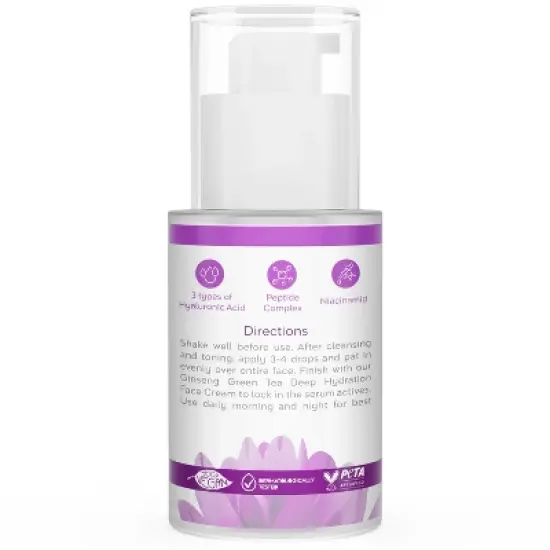 Tree To Tub Bakuchiol Face Serum for All Skin Types - Gentle Retinol Alternative with Hyaluronic Acid & Peptides for Hydration & Elasticity image {9}