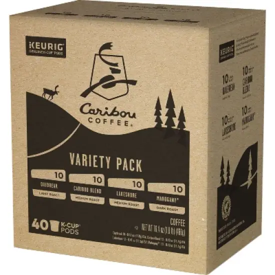 Caribou Coffee Keurig K-Cup Variety Pack Medium Roast Coffee - 40ct image {8}