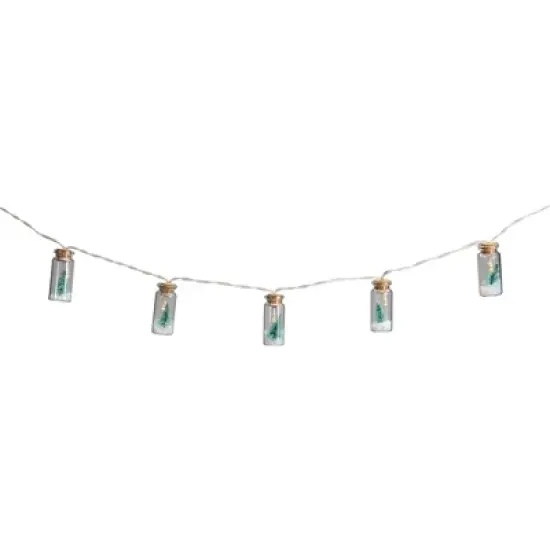 Northlight 10-Count Tree in a Bottle Christmas String Lights - LED Warm White - 3' Clear Wire image {3}