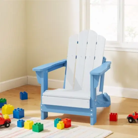 Hyleory Kids' Outdoor Adirondack Chair - Durable HDPE Kids' Patio Chair image {15}