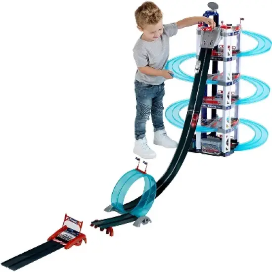 Theo Klein Ford Interactive Toy Car Park 6 Level Full Service Racing Parking Garage Play Set with 2 Cars Included for Kids Ages 3 Years Old and Up image {2}